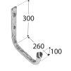 HPU 260 Hák jednoduchý U 300x260x100mm