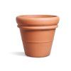 Kvetináč hlinený VASO DOPPIO 35cm terakota tehlová