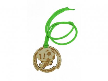 Dřevěná medaile Fotbal - 1. místo