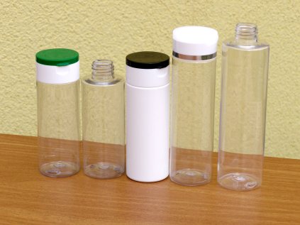Lahvička PET 150 ml závit 24 mm transparent bez uzávěru