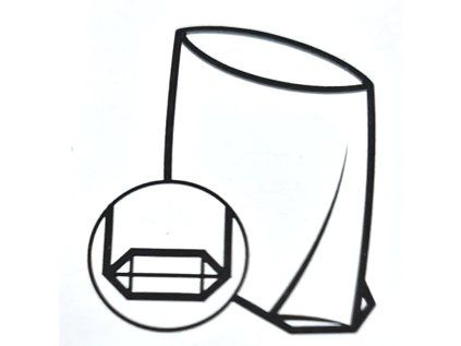 Sáček tatraflánový s křížovým dnem 100ks