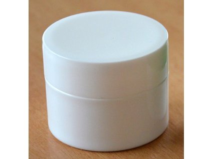 Doza - lékárenská 50 ml dvouplášťová bílé víčko