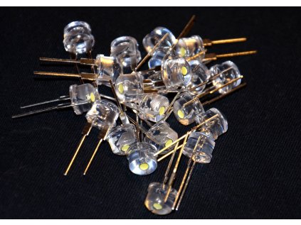 LED Strawhat 8 mm Studená bílá