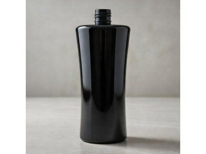 Lahvička PET ARUBA 500 ml černá  bez uzávěru 24 mm