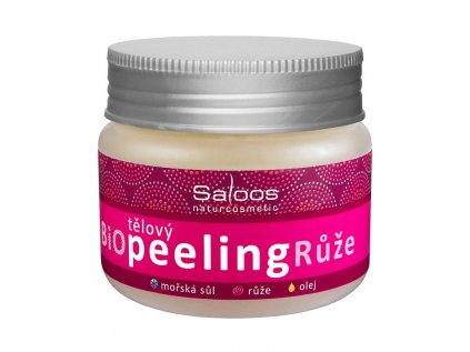 BIO tělový peeling Růže 140 ml