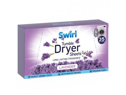 Swirl suché ubrousky do sušičky s vůní Levandule 35 ks