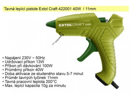 Pistole tavná Extol Craft 40 W 11 mm