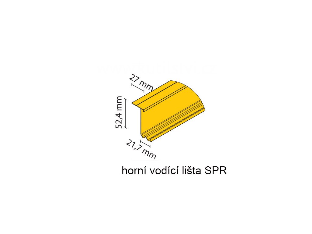 horní pojezdová lišta pojezdového kování