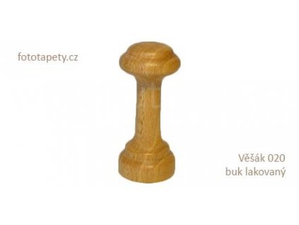 Dřevěný věšák 020 - jednokolíkový (Varianta Věšák 020 buk lakovaný)
