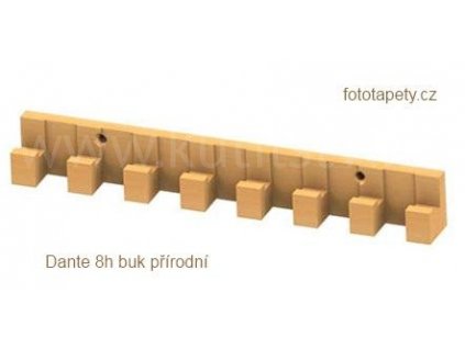 Dřevěný věšák DANTE - 5h, 8h, 13háčkový (Varianta věšák DANTE 13h buk přírodní)