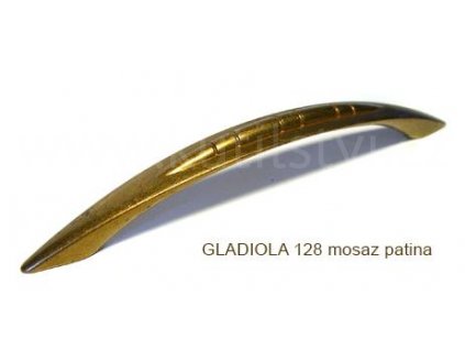 kovová úchytka GLADIOLA 96,128 (Varianta GLADIOLA 128 chrom lesklý)