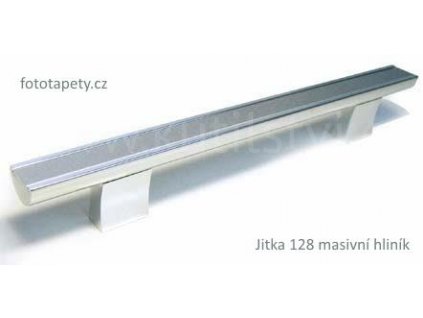 kovová úchytka JITKA 128,192,256,320, doprodej (Varianta JITKA 128 masivní hliník)