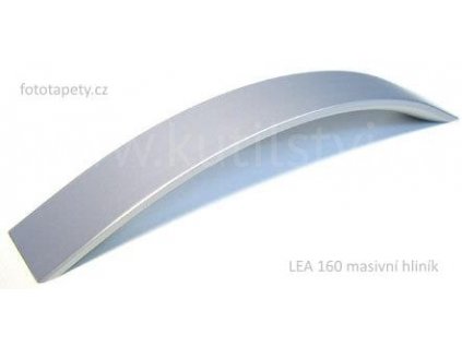 kovová úchytka LEA 96,128,160 (Varianta LEA 128 masivní hliník)