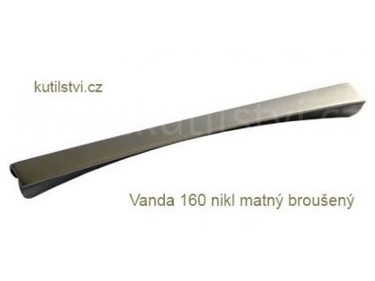 kovová úchytka VANDA 160 (Varianta VANDA 160 broušený nikl matný)