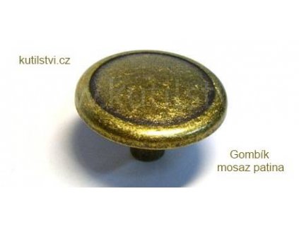 kovový knopek GOMBIK 37 (Varianta GOMBIK 37 mosaz patina)