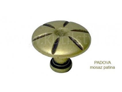 kovový knopek PADOVA 25 (Varianta PADOVA mosaz patina)