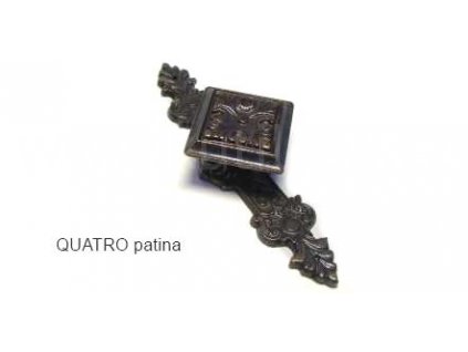 kovový knopek QUATRO (Varianta QUATRO mosaz)