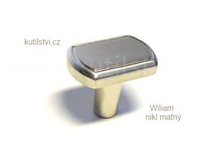 kovový knopek WILIAM (Varianta WILIAM chrom matný)