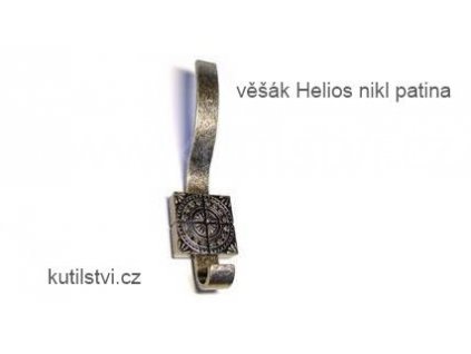 kovový věšák HELIOS (Varianta věšák HELIOS nikl patina)