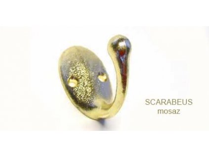 Rustikální věšák Scarabeus (Varianta rustikální věšák SCARABEUS mosaz)