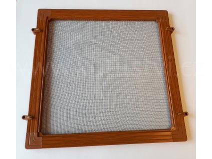 Síť proti hmyzu stavebnice profil OV 25x10, barva imitace dřeva