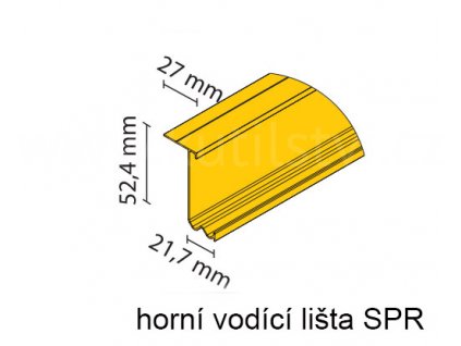 horní pojezdová lišta pojezdového kování