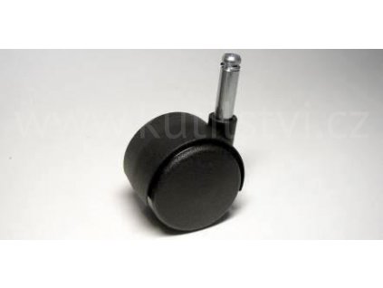 Nábytkové kolečko typu A + čep 8x28mm, celoplastové, průměr 40mm, černé