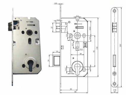 zámek zadlabavaci Fabdos 5 C4150