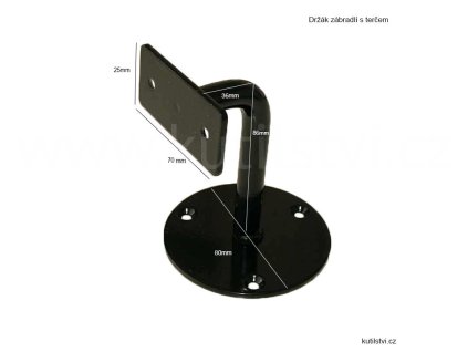 držák madla černý 3