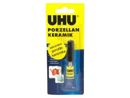 UHU sekundové lepidlo na porcelán a keramiku - UHU Porzellan keramik, 3g