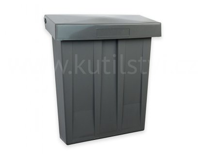 schránka pošta plast šedá 1