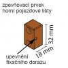 Pojezd pro posuvné dveře SPR, dvoje míjené naložené dveře, 60kg