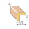 Dřevěná rohová lišta, 19x19 mm