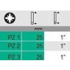 Bity PZ, úchyt 1/4´´, 855/1 TiN