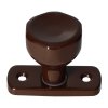 otočná klika kulatá hnědá 1a