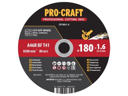 6295 rezny kotouc procraft cd180x16 cd180x16