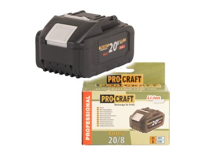 387 baterie akumulatorova 20v li ion 8000mah procraft 208 208