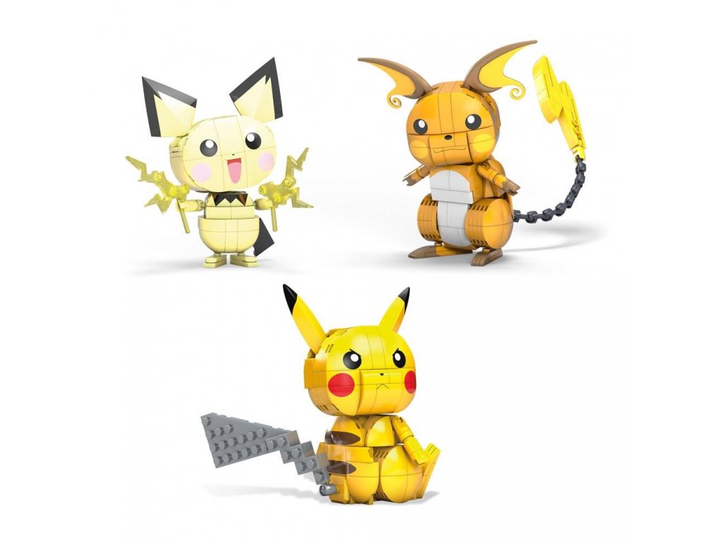 Pokémon Mega Construx Wonder Builders Construction Set Pikachu Evolution Trio (1)