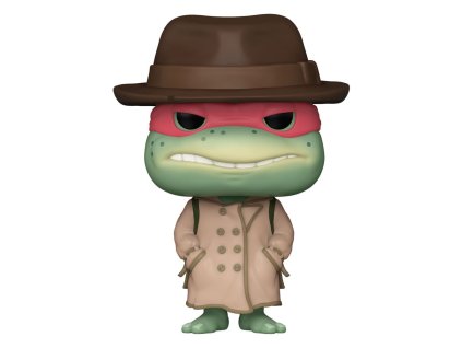 154175 teenage mutant ninja turtles pop filmy vinyl figurka raphael s kabatem a kloboukem 9 cm