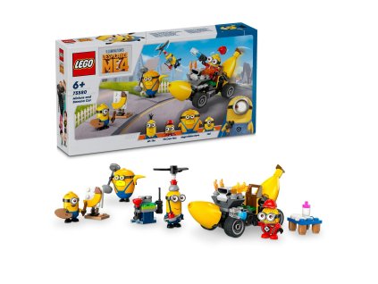 155582 minions lego mimoni a bananove auto 75580