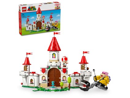 171930 super mario lego bitva s royem na hrade peach 71435