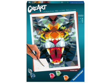 187649 creart polygonovy tygr