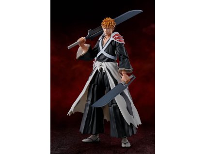 207422 bleach tisicileta krvava valka s h figuarts figurka ichigo kurosaki dual zangetsu 16 cm