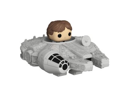 218882 star wars bitty pop vozidla vinylova postava na zobrazeni han solo s millenium falcon 2 5 cm