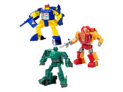 231884 transformers legacy united deluxe class action figure 3 pack go bot guardians 14 cm