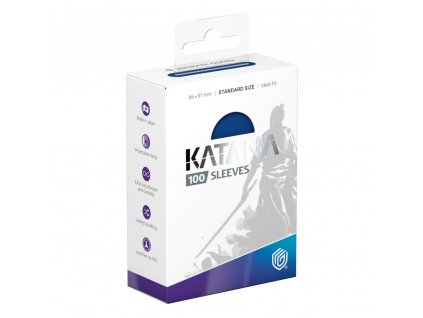 99743 ultimate guard katana sleeves standard size blue bird 100