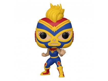 92577 Marvel Lucha Libre Funko figurka Captain Marvel (La Estrella Cósmica) (1)