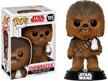 20485 star wars last jedi funko pop figurka chewbacca porg bobble head