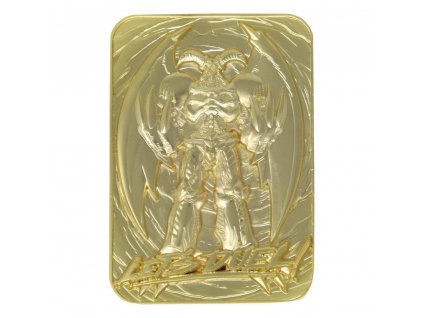 Yu Gi Oh! 24K Gold Plated Card Summoned Skull (1)