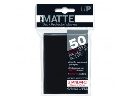 standard sleeves zubehoer ultra pro 50 standard huellen matt schwarz